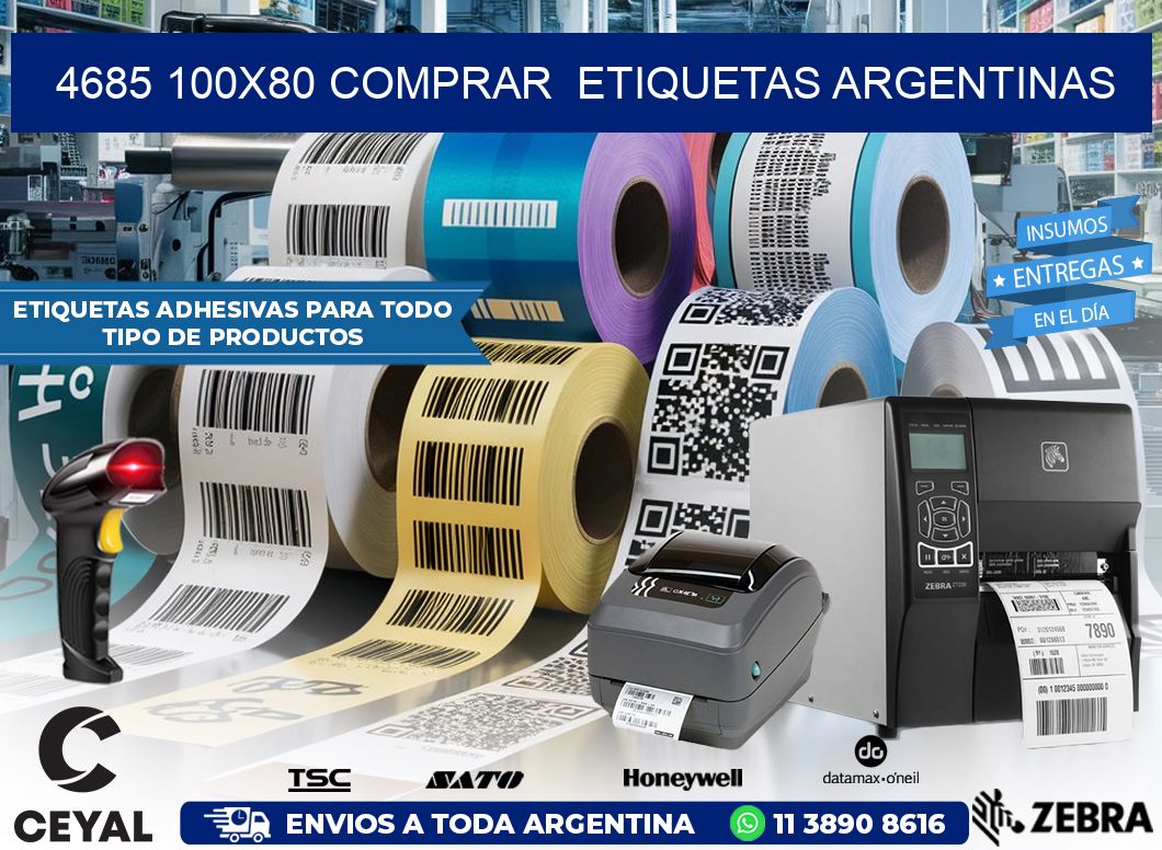4685 100X80 COMPRAR  ETIQUETAS ARGENTINAS