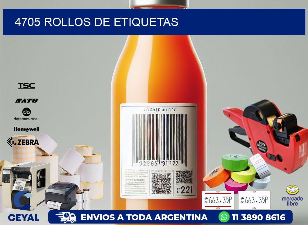 4705 ROLLOS DE ETIQUETAS
