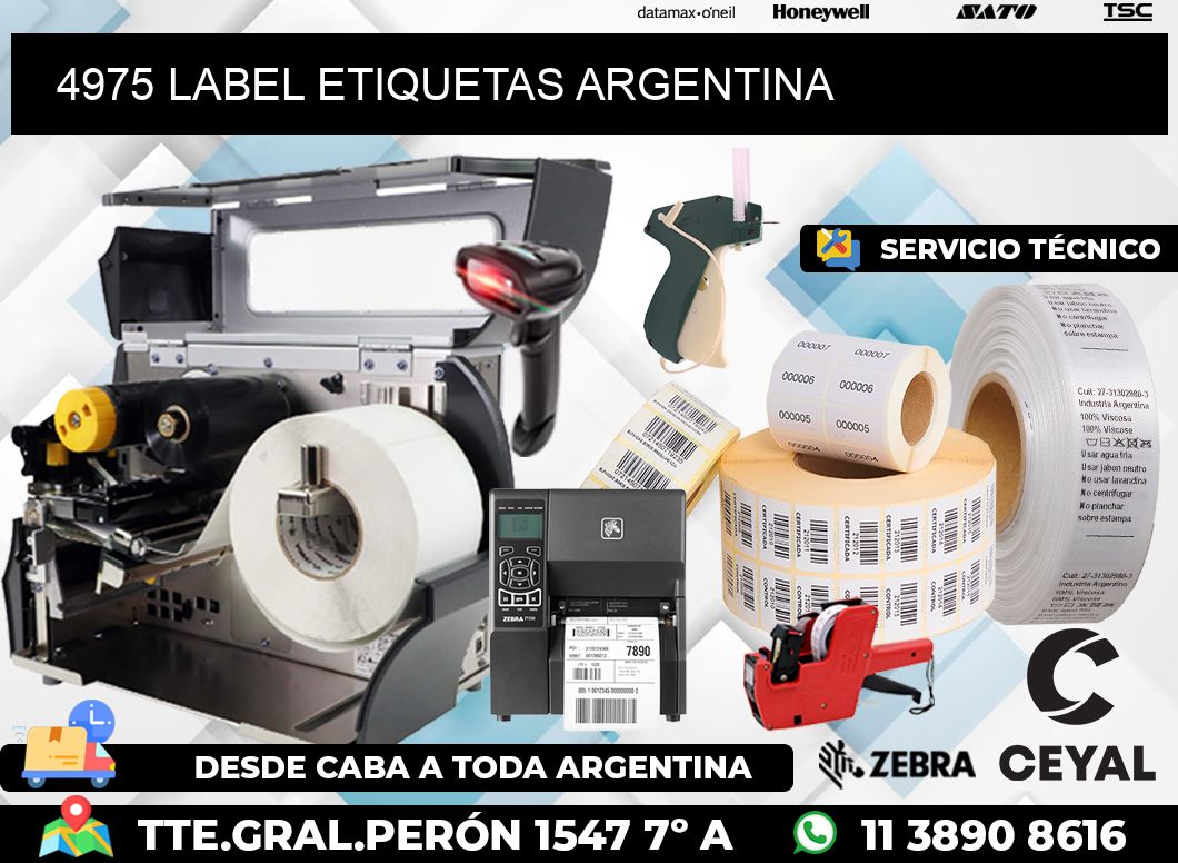 4975 LABEL ETIQUETAS ARGENTINA