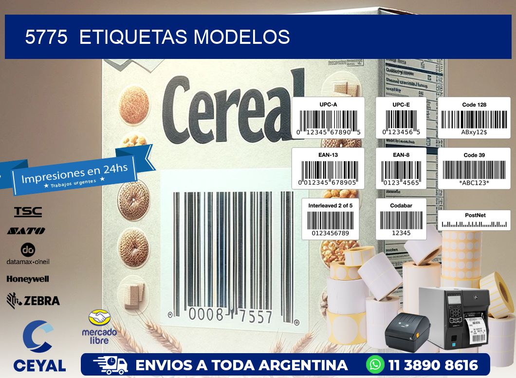 5775 ETIQUETAS MODELOS