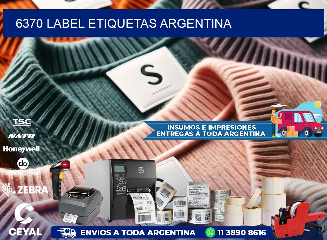 6370 LABEL ETIQUETAS ARGENTINA