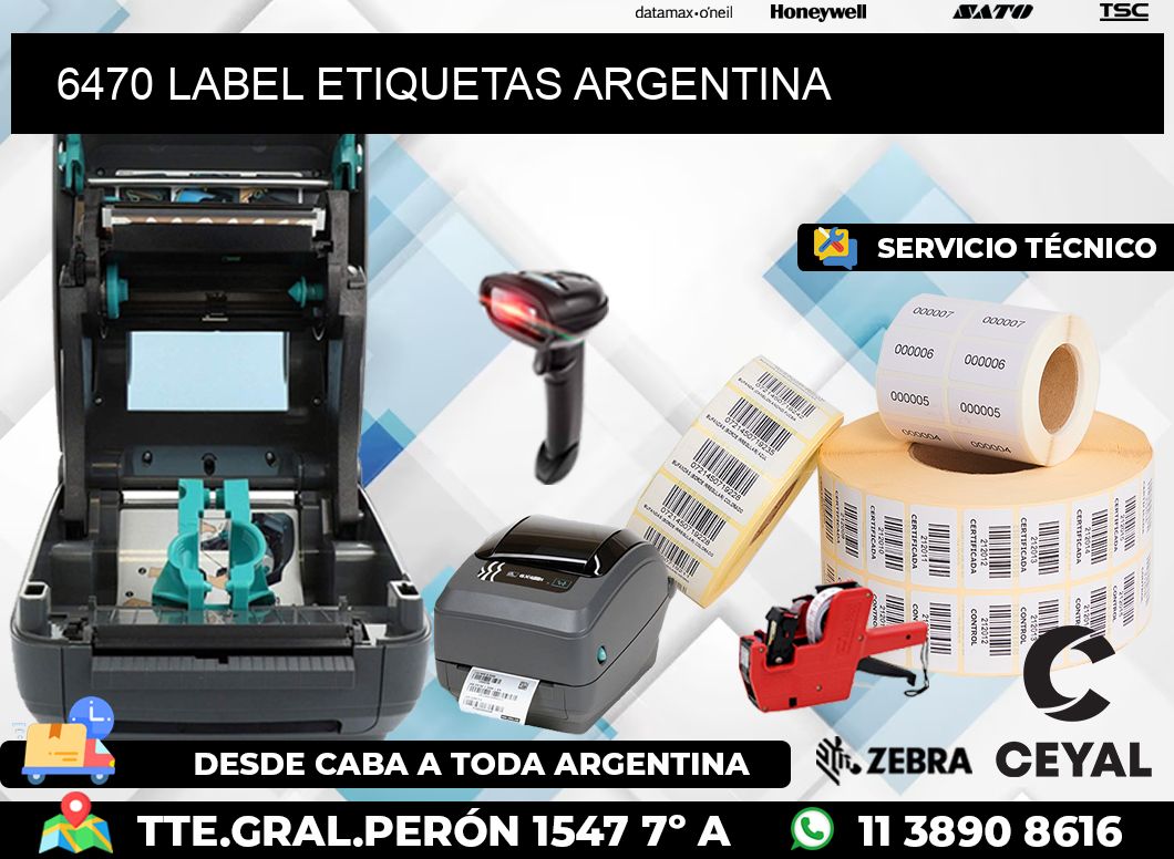6470 LABEL ETIQUETAS ARGENTINA
