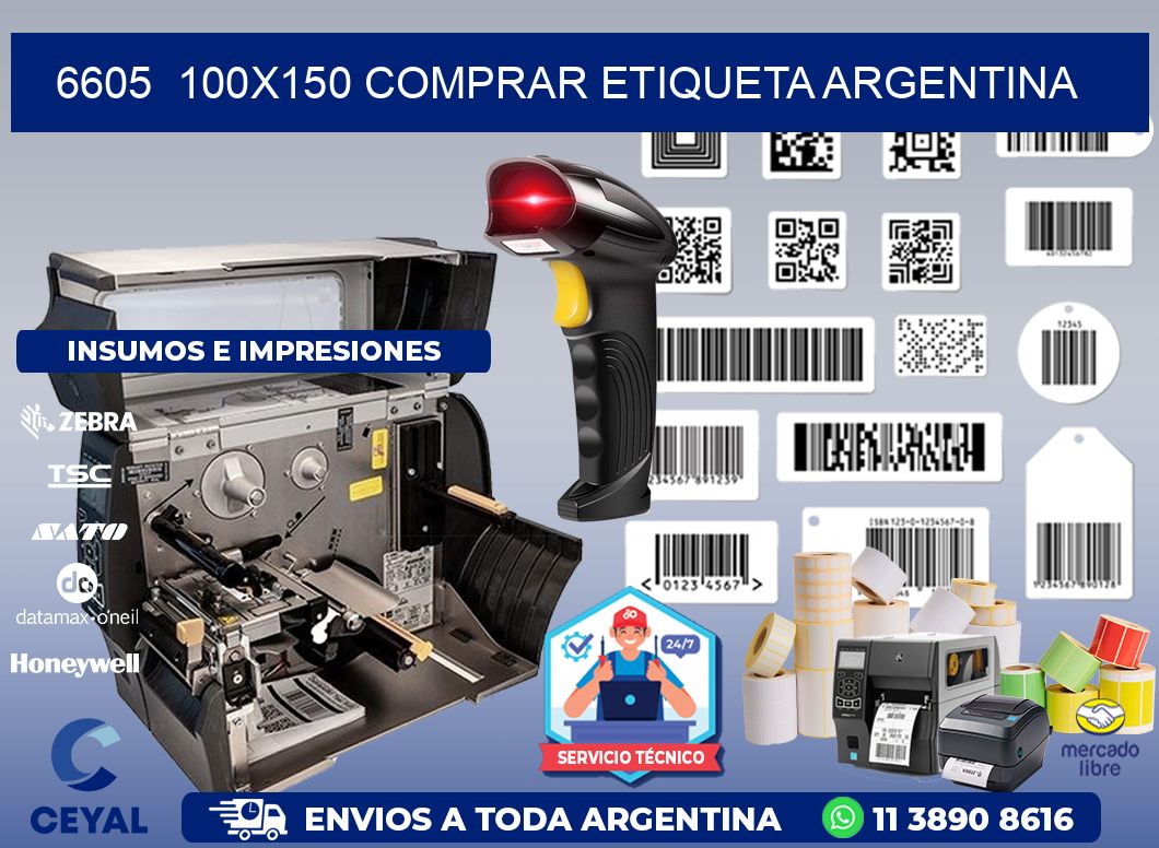 6605  100X150 COMPRAR ETIQUETA ARGENTINA