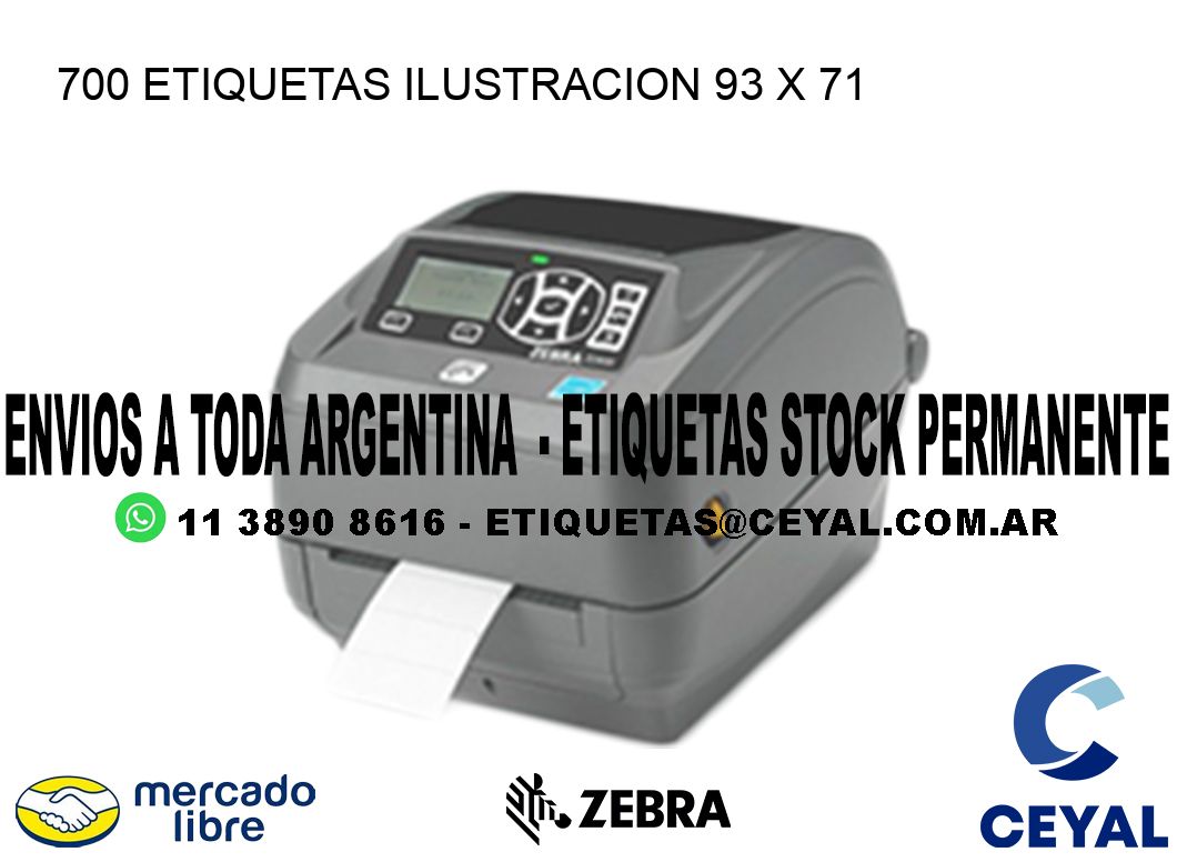 700 ETIQUETAS ILUSTRACION 93 x 71