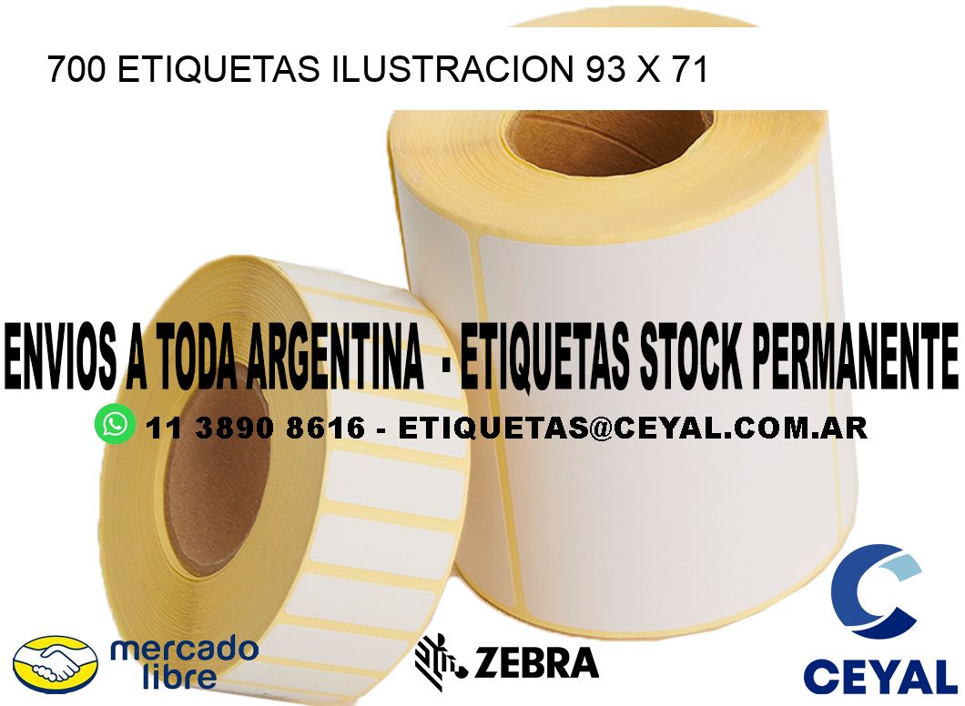 700 ETIQUETAS ILUSTRACION 93 x 71
