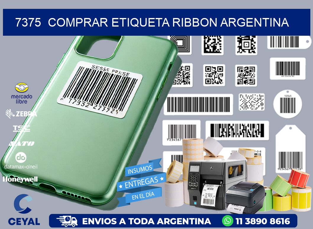 7375  COMPRAR ETIQUETA RIBBON ARGENTINA
