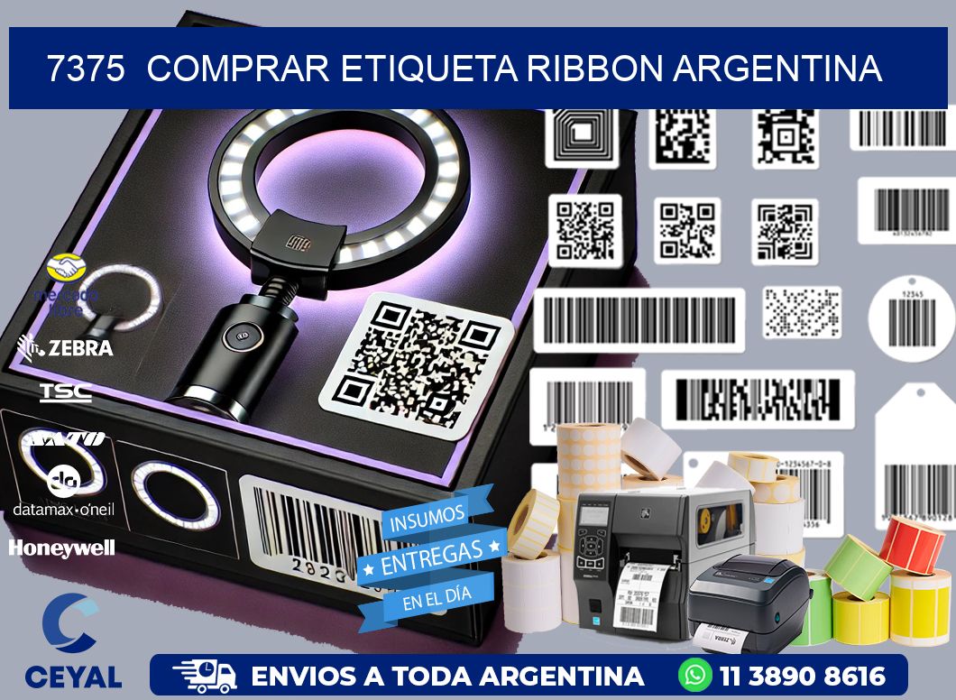 7375  COMPRAR ETIQUETA RIBBON ARGENTINA