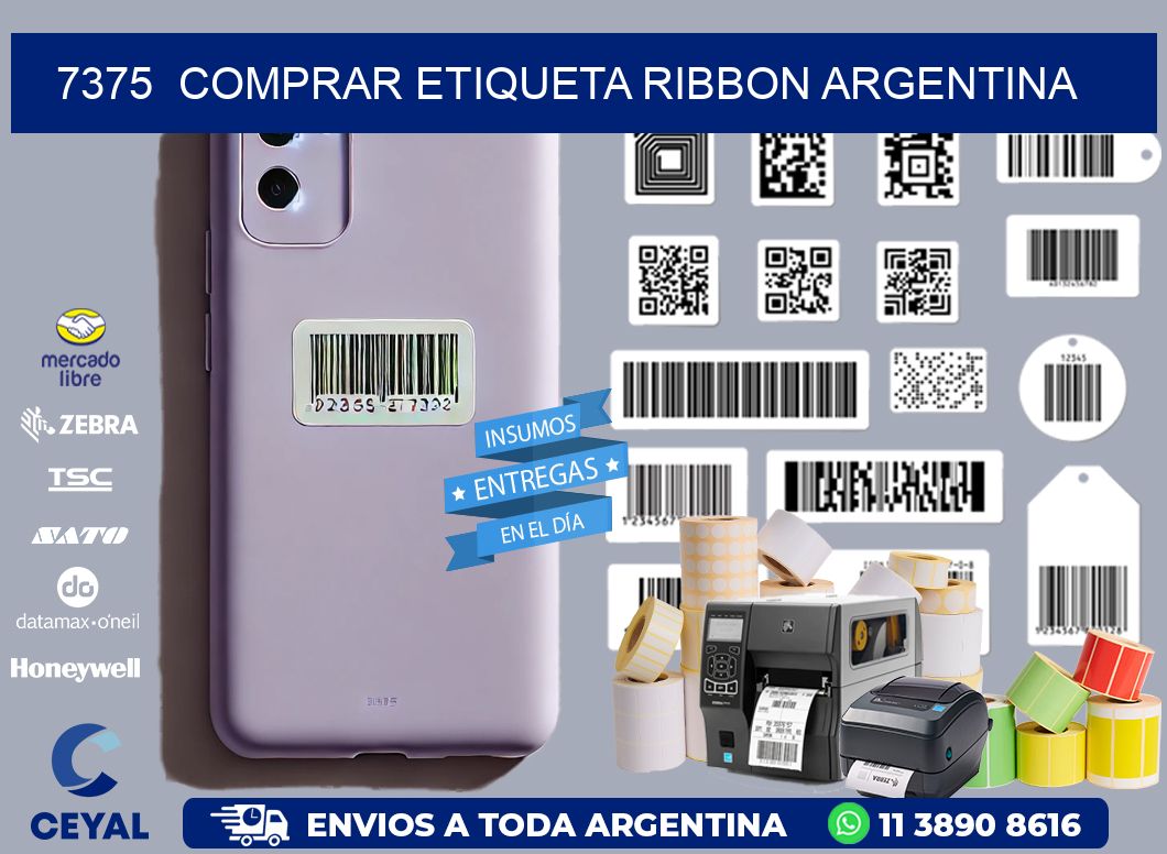 7375  COMPRAR ETIQUETA RIBBON ARGENTINA