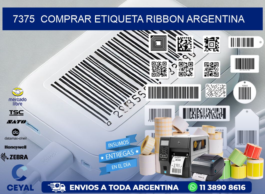 7375  COMPRAR ETIQUETA RIBBON ARGENTINA