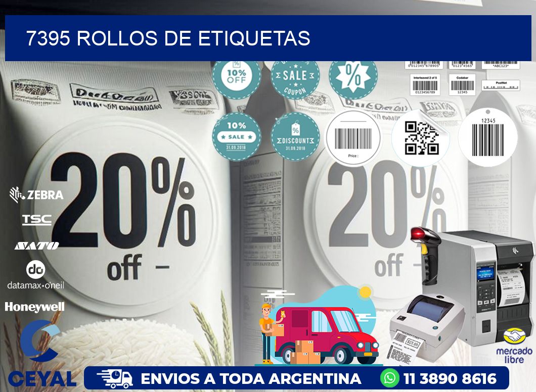7395 ROLLOS DE ETIQUETAS