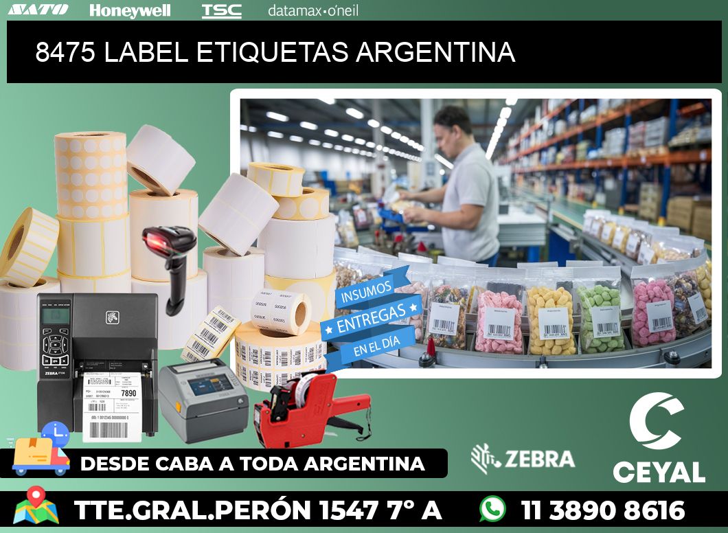 8475 LABEL ETIQUETAS ARGENTINA