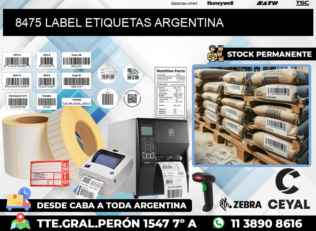 8475 LABEL ETIQUETAS ARGENTINA