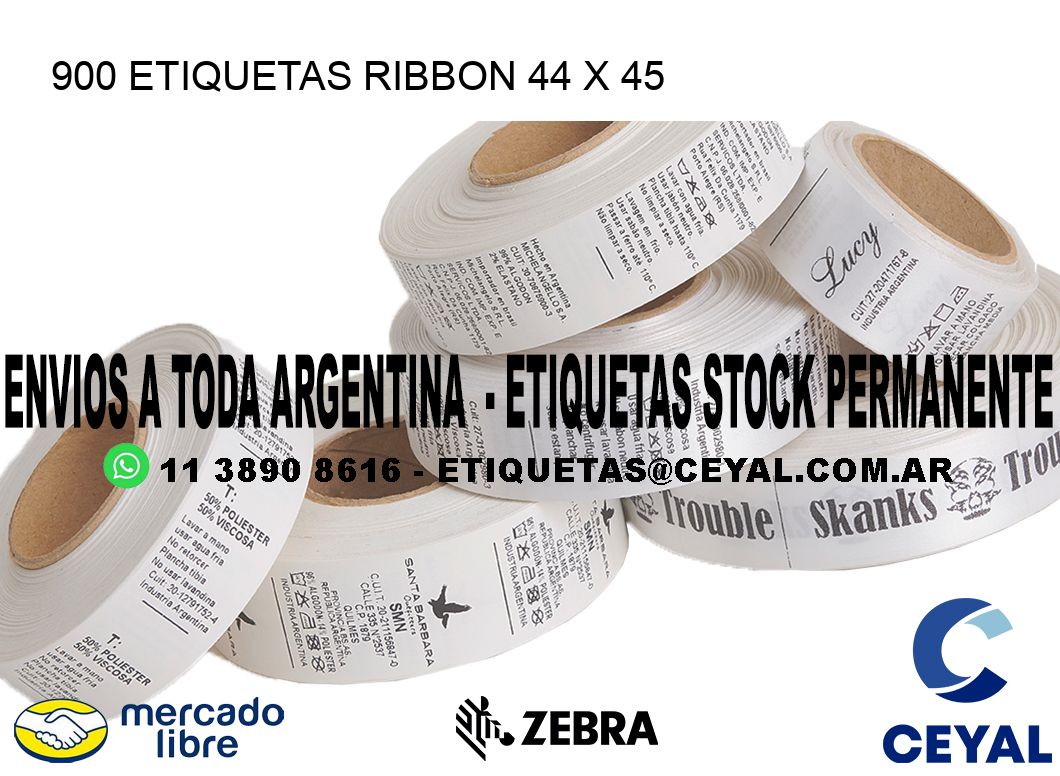 900 ETIQUETAS RIBBON 44 x 45