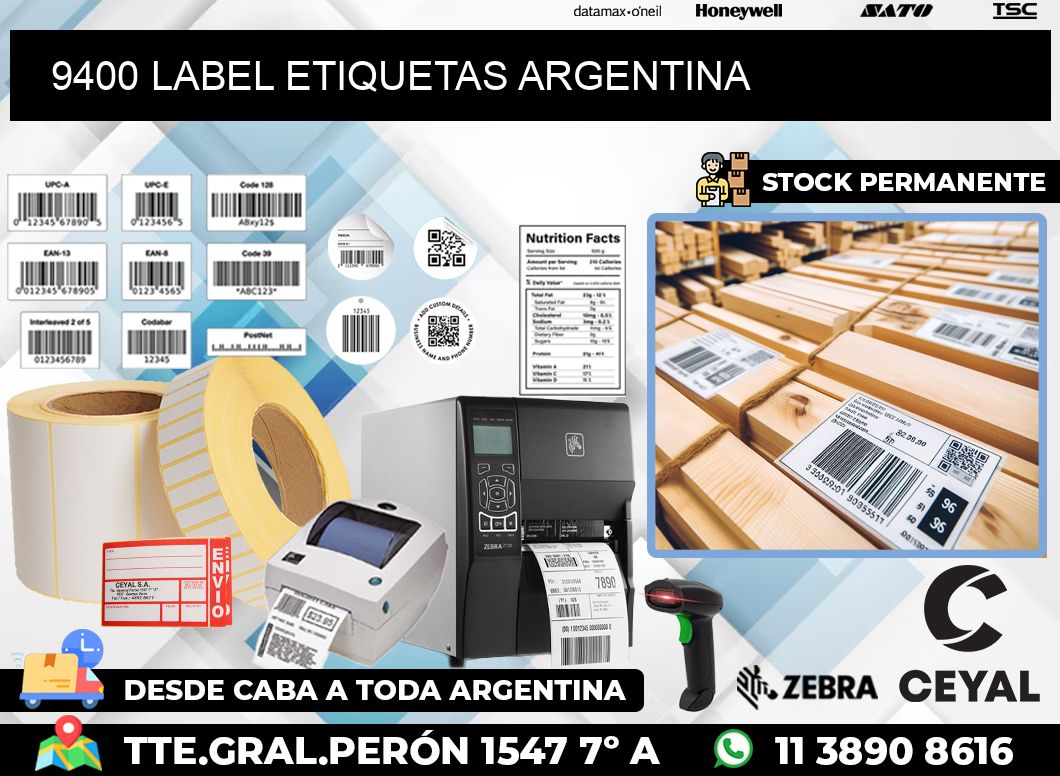9400 LABEL ETIQUETAS ARGENTINA