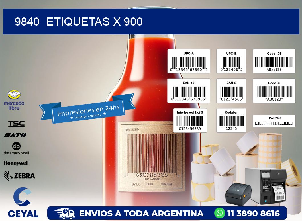 9840 ETIQUETAS X 900