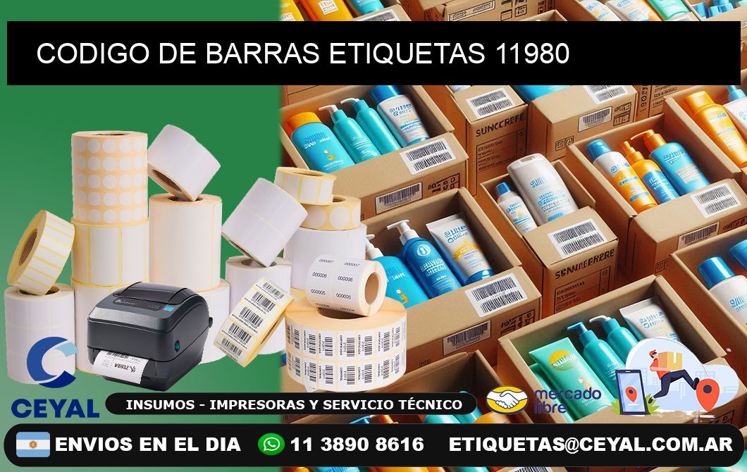 CODIGO DE BARRAS ETIQUETAS 11980