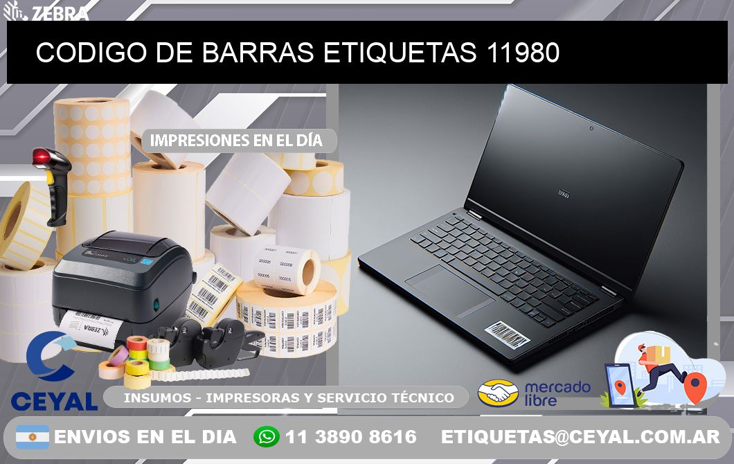 CODIGO DE BARRAS ETIQUETAS 11980