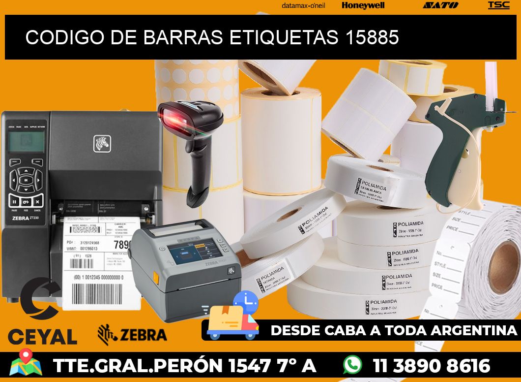 CODIGO DE BARRAS ETIQUETAS 15885