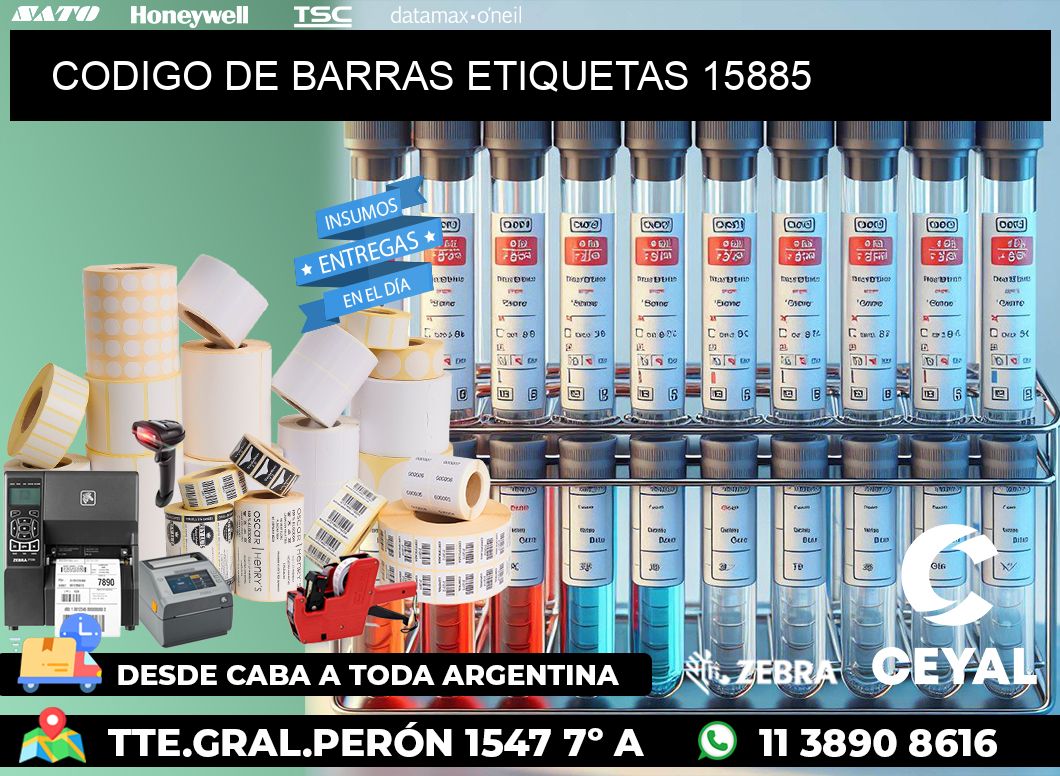CODIGO DE BARRAS ETIQUETAS 15885