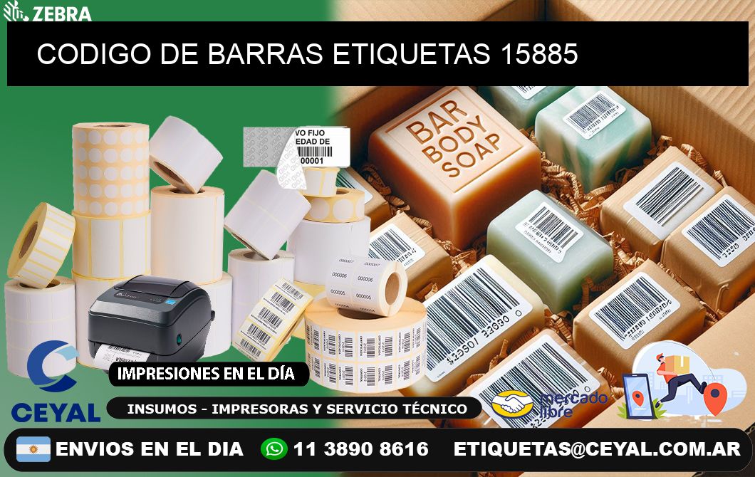 CODIGO DE BARRAS ETIQUETAS 15885