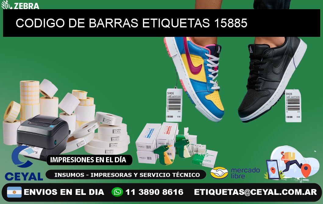 CODIGO DE BARRAS ETIQUETAS 15885