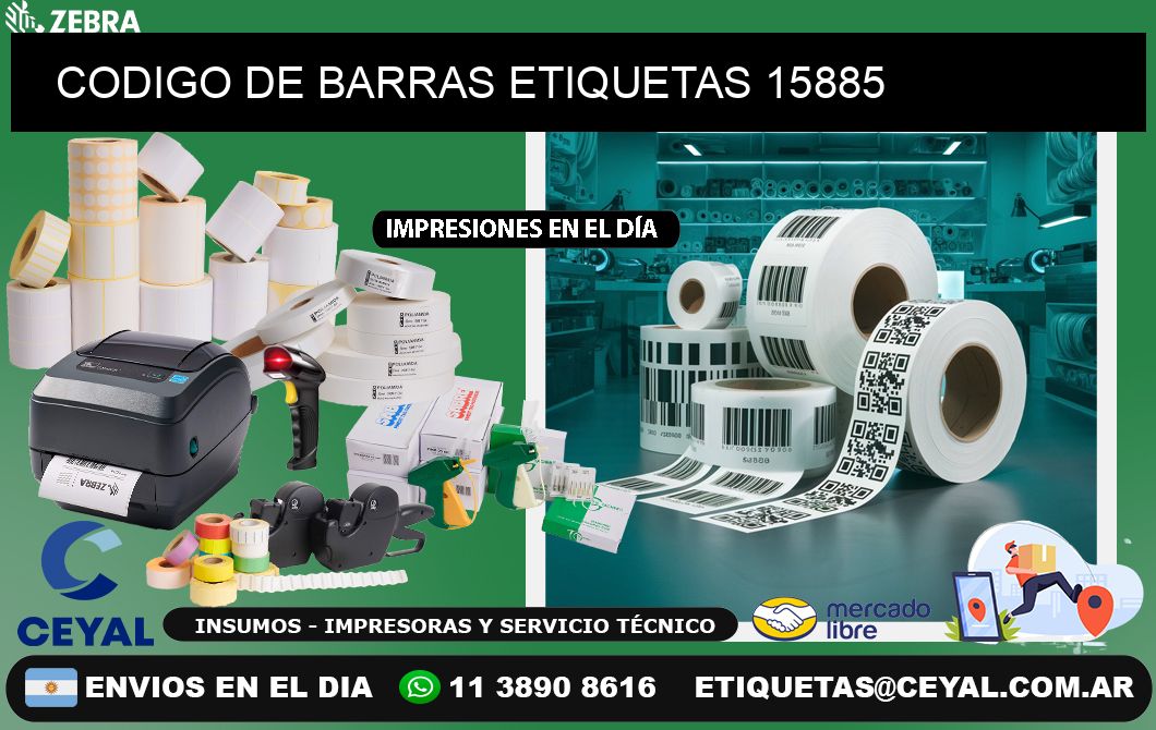 CODIGO DE BARRAS ETIQUETAS 15885