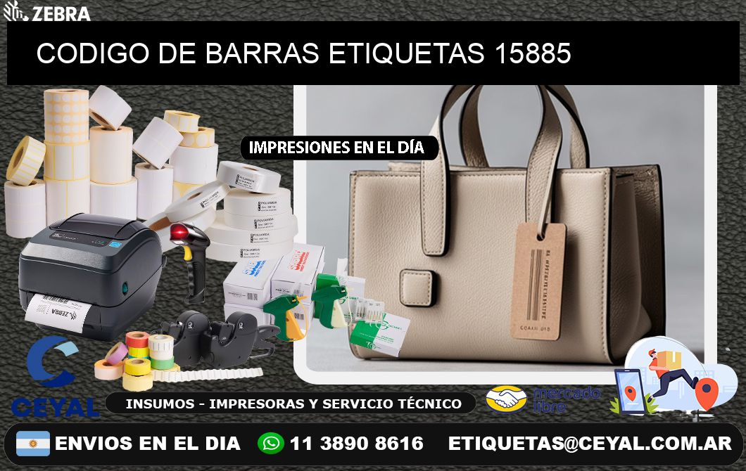 CODIGO DE BARRAS ETIQUETAS 15885