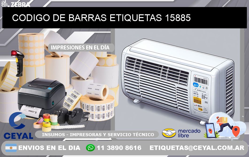 CODIGO DE BARRAS ETIQUETAS 15885
