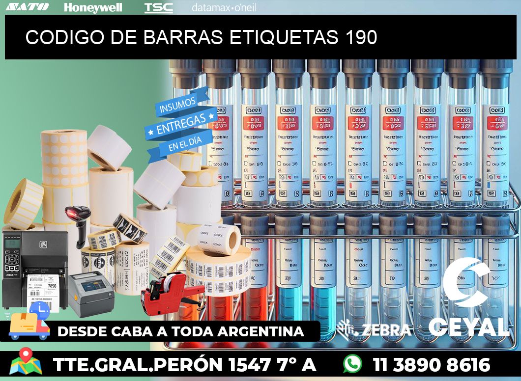 CODIGO DE BARRAS ETIQUETAS 190