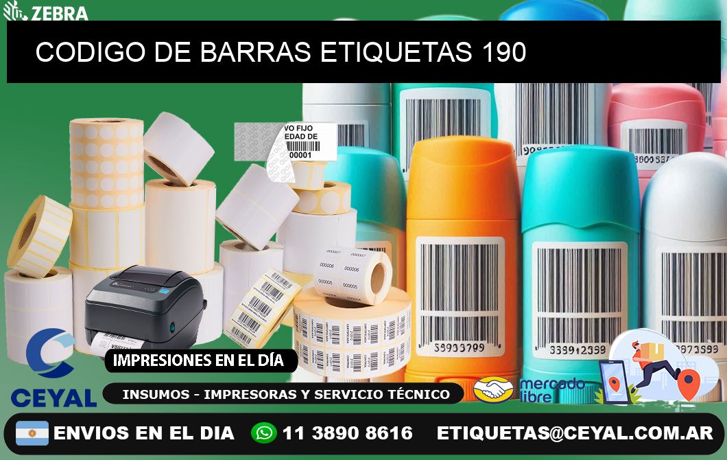 CODIGO DE BARRAS ETIQUETAS 190