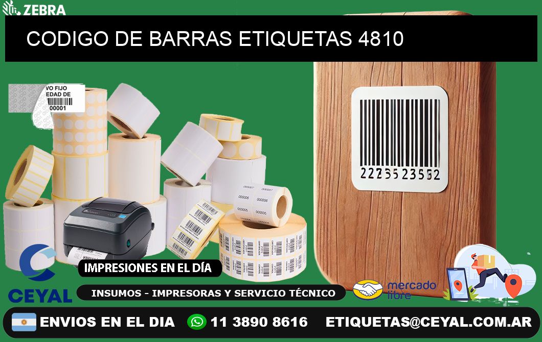 CODIGO DE BARRAS ETIQUETAS 4810