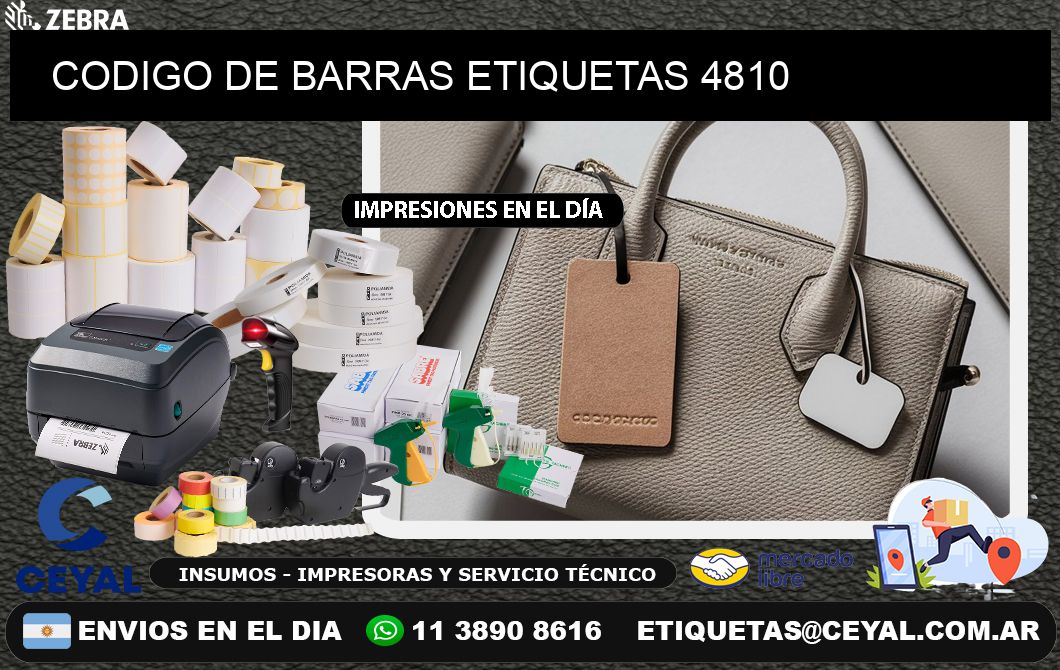 CODIGO DE BARRAS ETIQUETAS 4810
