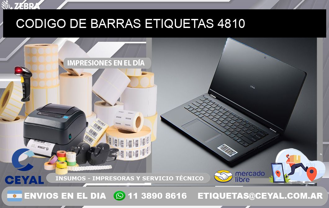 CODIGO DE BARRAS ETIQUETAS 4810