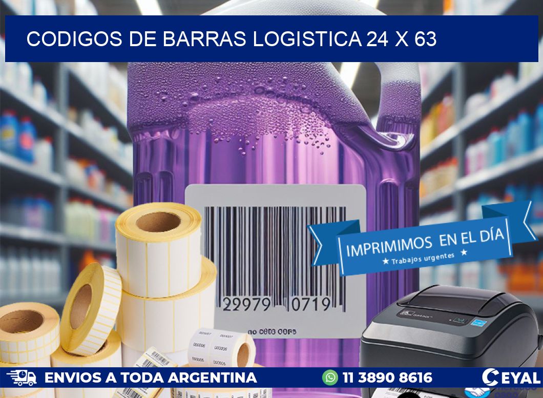 CODIGOS DE BARRAS LOGISTICA 24 x 63