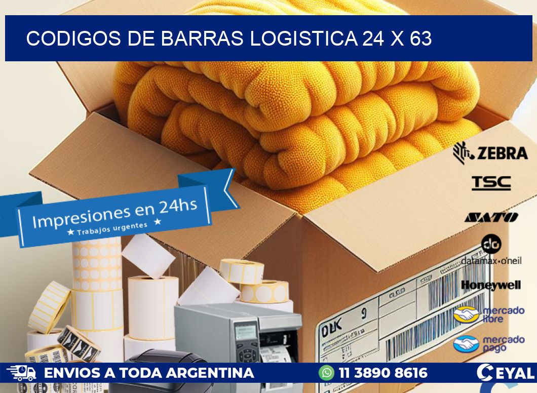 CODIGOS DE BARRAS LOGISTICA 24 x 63