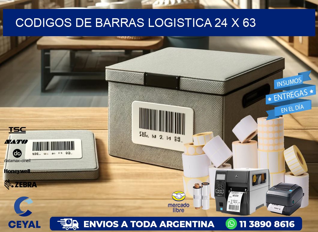 CODIGOS DE BARRAS LOGISTICA 24 x 63