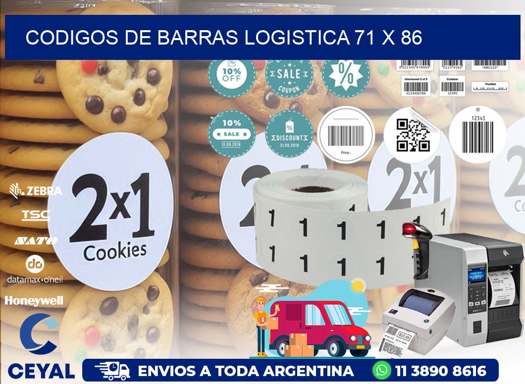 CODIGOS DE BARRAS LOGISTICA 71 x 86