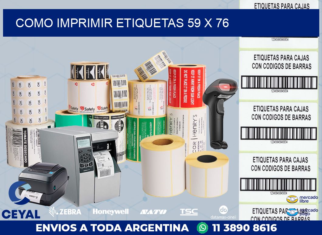 COMO IMPRIMIR ETIQUETAS 59 x 76