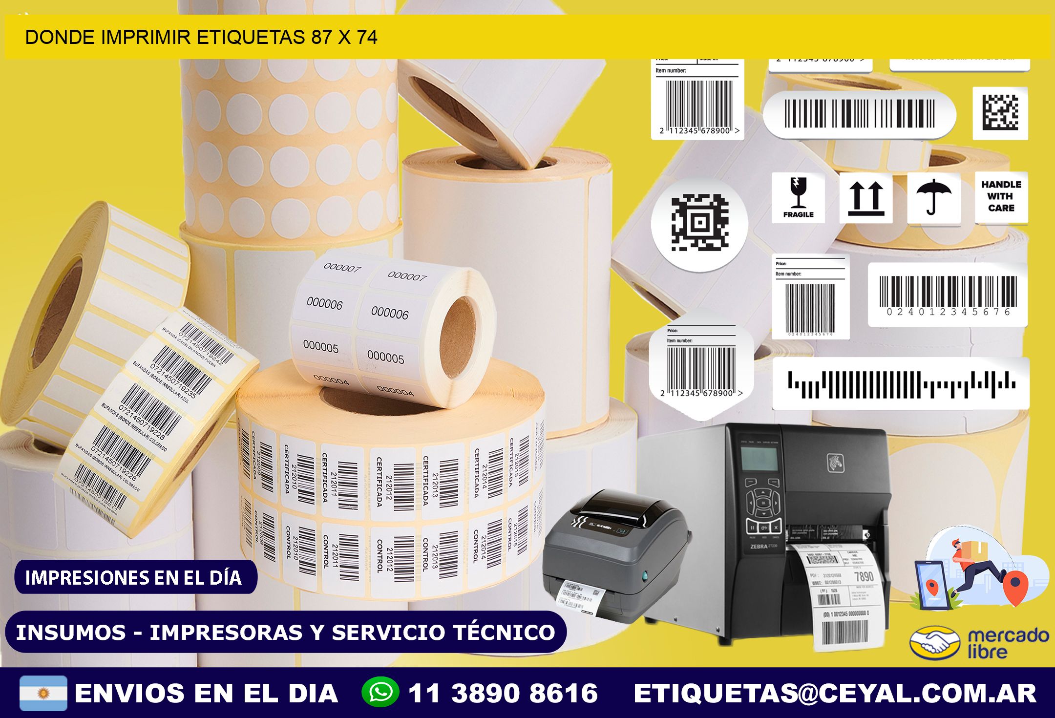 DONDE IMPRIMIR ETIQUETAS 87 x 74