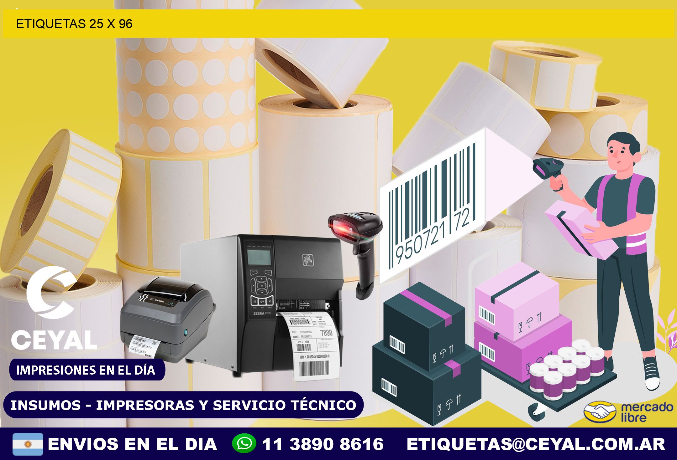 ETIQUETAS 25 x 96