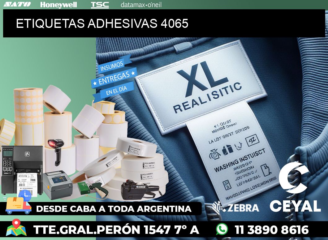 ETIQUETAS ADHESIVAS 4065