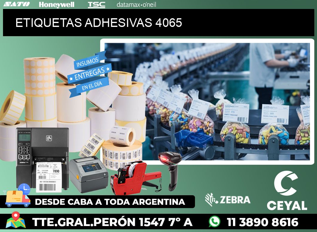 ETIQUETAS ADHESIVAS 4065
