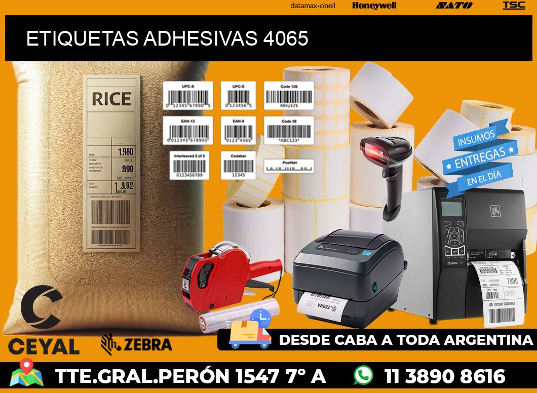 ETIQUETAS ADHESIVAS 4065