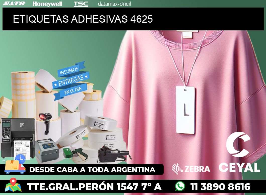 ETIQUETAS ADHESIVAS 4625