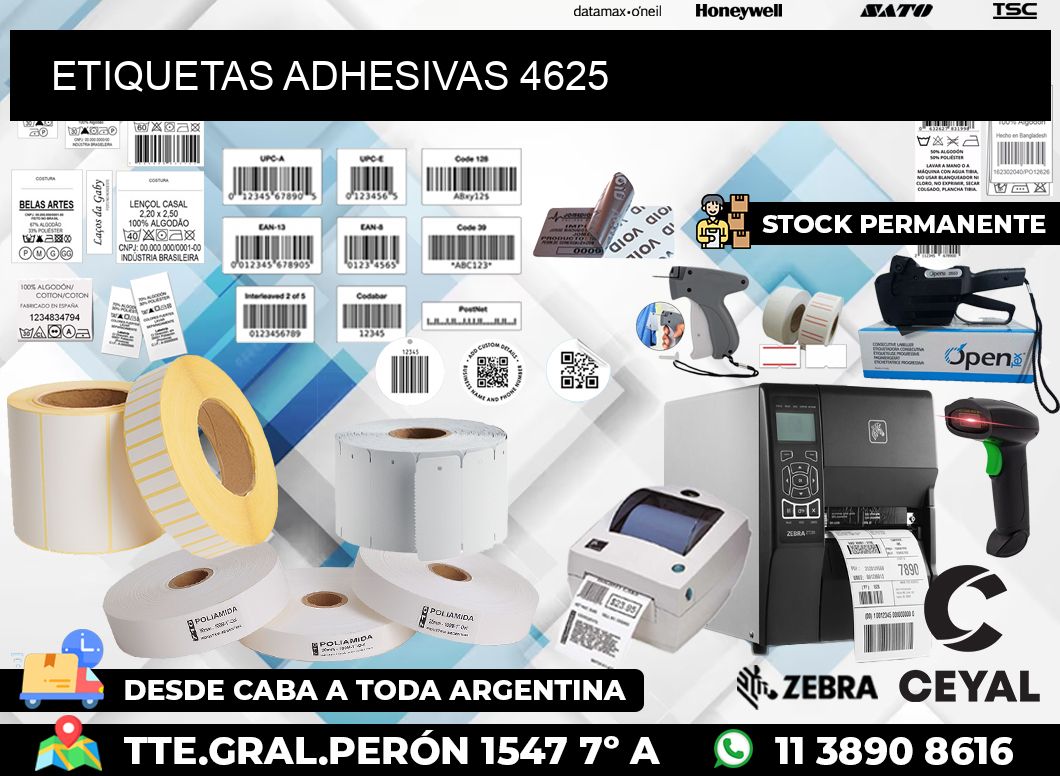 ETIQUETAS ADHESIVAS 4625
