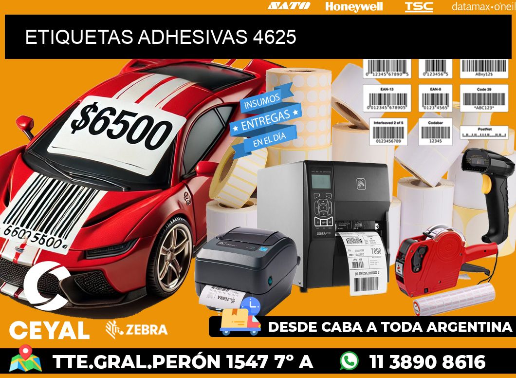 ETIQUETAS ADHESIVAS 4625