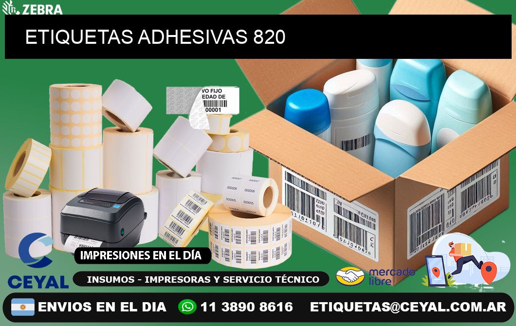 ETIQUETAS ADHESIVAS 820