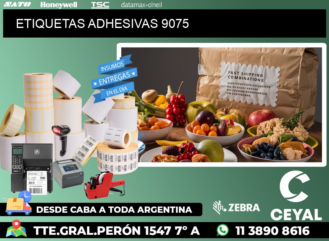 ETIQUETAS ADHESIVAS 9075