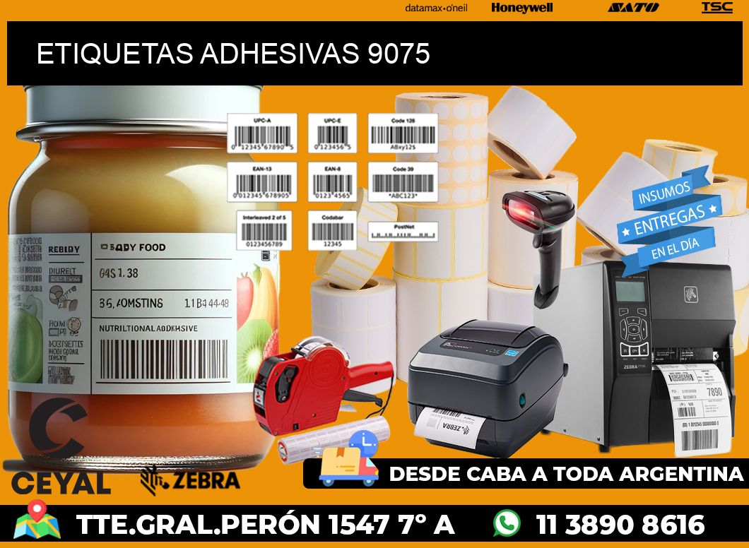 ETIQUETAS ADHESIVAS 9075