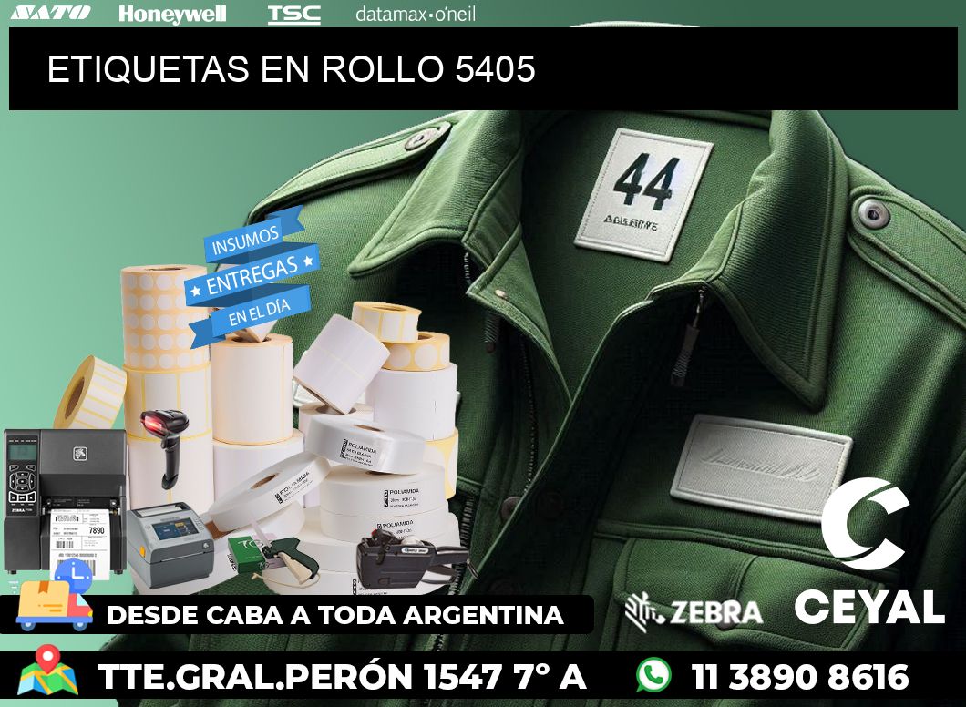 ETIQUETAS EN ROLLO 5405